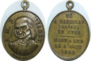 Q6051 Medal Vatican J.M.B Curé d'Ars Rhône 1786-1859 AU -> Make offer