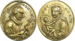 Q6057 Rare Medal Vatican Papal St Aloys Gonza Jesus Christ -> Make offer