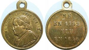 Q6063 Medal Vatican Papal States Pie IX Pope 1798-1846 AU -> Make offer