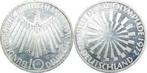 R0067 Germany 10 Deutsche Mark Olympiade Silver 1972 G Silver -> Make Offer