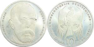 R0068 Germany 10 Mark Robert Koch 1993 J Silver UNC -> Make Offer