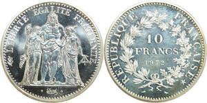 R0098 France 10 Francs Hercule 1972 Sortie Coffret Silver FDC -> Make Offer