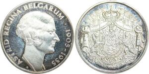 R0213 Médaille Belgique Astrid Regina Belgarum 1905 1935 Silver Proof >Offer