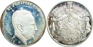 R0216 Médaille Belgique Baudoin 40 ans 1951 1991 Silver Proof -> M offer