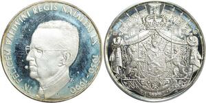 R0217 Médaille Belgique 60 ans Roi Baudouin 1930 1990 Silver Proof ->M Offer