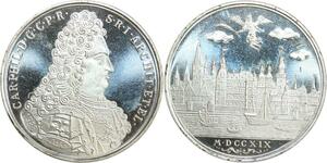 R0220 Médaille Philippe II Duke Orléans Wittelsbach 1988 Silver Proof