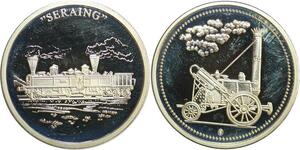 R0252 Medal Germany Histoire du rail Train Seraing 1998 Silver Proof -Offer