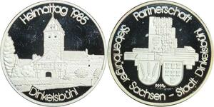 R0255 Medal Germany Sachsen Heimattag Dinkelsbühl Siebenbürger 999% 1985