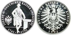 R0272 Medal Austria Germany Joseph II Habsburg 1992 Silver Proof - M Offer