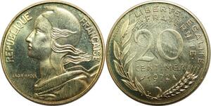 R0301 France 20 centimes Marianne Lagriffoul 1972 Sortie Coffret FDC -Offer