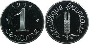 R0305 France 1 centime Épi 1998 Sortie Coffret BE Proof