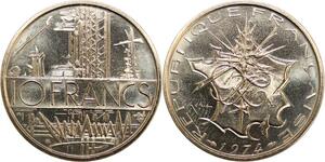 R0318 France 10 Francs Mathieu 1974 Sortie Coffret FDC -> Make Offer