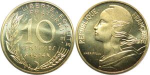 R0323 France 10 Centimes Marianne Lagriffoul 1974 Sortie Coffret FDC -Offer