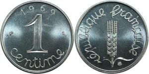 R0337 France 1 Centime Épi 1969 sortie du coffret FDC -> Make Offer