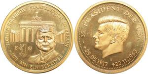 R0364 Germany Medal JF Kennedy visit Berlin Ich bin ein Berliner 1963