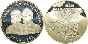 R0390 Médaille Algérie Sahara Français Souche Nord Afrique FSE Alger Proof