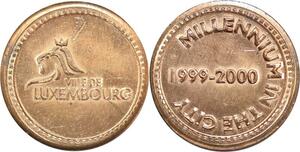 R0405 Luxembourg Token Ville  Millennium in the City 1999-2000 UNC - Offer