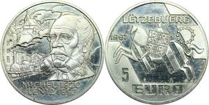 R0410 Luxembourg 5 Euros Michel Lentz 1997 Proof UNC -> Make Offer