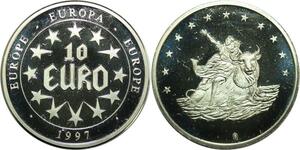 R0411 Europa 10 Euros 1997 Liberté Taureau Proof -> Make Offer
