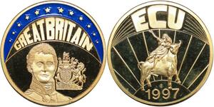 R0421 Great Britain Medal Europe Ecu 1997 Couronne Angleterre Proof - Offer