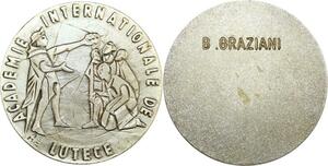R0425 France Medal Académie Internationale Lutèce B. Graziani Silvered