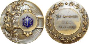 R0426 Medaille France Fédération Nationale Infirmiers XXVe Anniv. 1946 AU