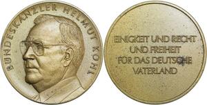 R0443 Germany Medal Bundeskanzler Helmut Kohl Reunification UNC