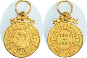 R0468 Belgique Medal Roi Leopold II 1865-1905 AU SUP ->Make Offer