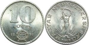 R0470 Hungary 10 Forint Magyar Strobl Monument 1971 UNC ->Make Offer