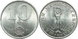 R0473 Hungary 10 Forint Magyar Strobl Monument 1971 AU+ ->Make Offer