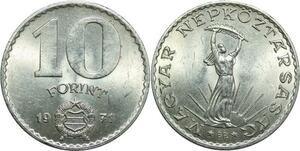 R0474 Hungary 10 Forint Magyar Strobl Monument 1971 AU+ ->Make Offer