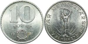 R0475 Hungary 10 Forint Magyar Strobl Monument 1971 AU+ ->Make Offer