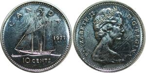 R0479 Canada 10 Cents Elizabeth II 1977 Proof ->Make Offer
