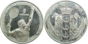 R0519 Niue Alofi Olympics Games 5 Dollars JO Seoul Boris Becker 1987 AU