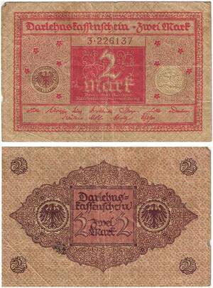 R0524 Germany Banknote 2 Mark 1920 -> Make Offer