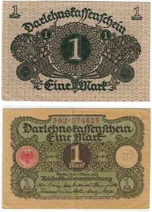 R0527 Germany Banknote 1 Mark 1920 -> Make Offer