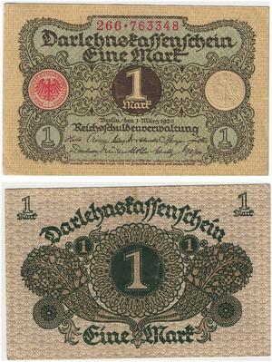 R0528 Germany Banknote 1 Mark 1920 AU -> Make Offer