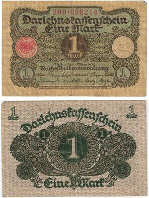 R0537 Germany Banknote 1 Mark 1920 -> Make Offer