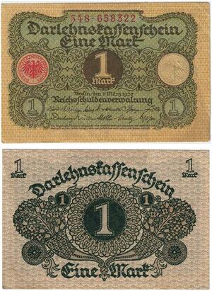 R0540 Germany Banknote 1 Mark 1920 -> Make Offer