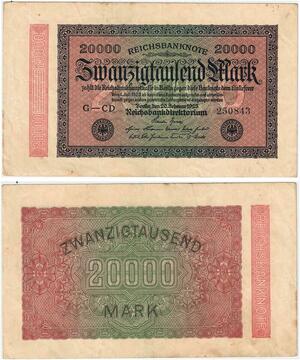 R0660 Germany Banknote Inflation 20000 Mark 1923 -> Make Offer