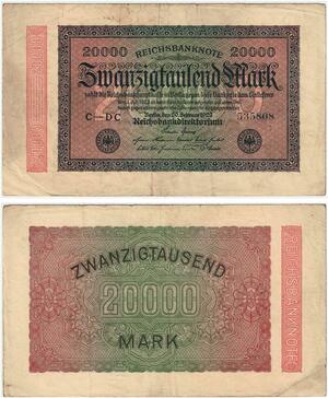 R0664 Germany Banknote Inflation 20000 Mark 1923 -> Make Offer
