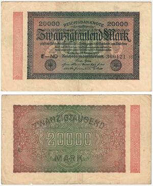 R0677 Germany Banknote Inflation 20000 Mark 1923 -> Make Offer