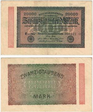 R0678 Germany Banknote Inflation 20000 Mark 1923 -> Make Offer