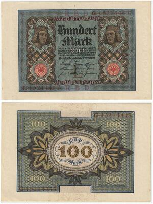 R0820 Germany Banknote 100 Mark 1920 UNC-> Make Offer