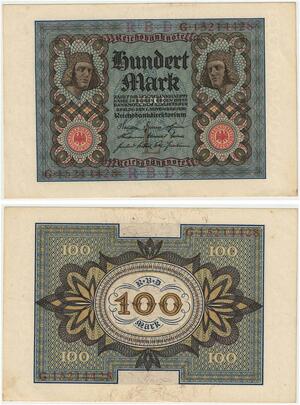 R0826 Germany Banknote 100 Mark 1920 UNC -> Make Offer
