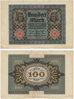 R0829 Germany Banknote 100 Mark 1920 AU+-> Make Offer