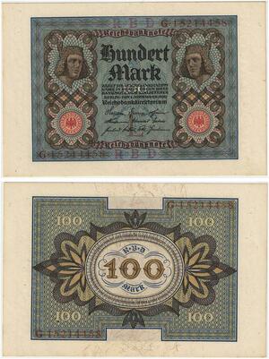 R0836 Germany Banknote 100 Mark 1920 UNC-> Make Offer