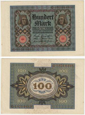 R0844 Germany Banknote 100 Mark 1920 UNC-> Make Offer