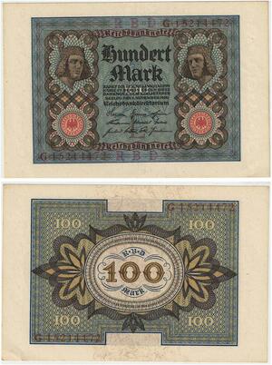 R0850 Germany Banknote 100 Mark 1920 UNC -> Make Offer