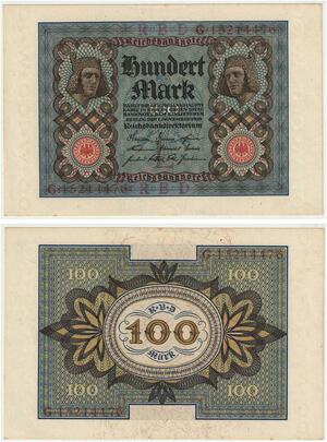 R0852 Germany Banknote 100 Mark 1920 UNC -> Make Offer